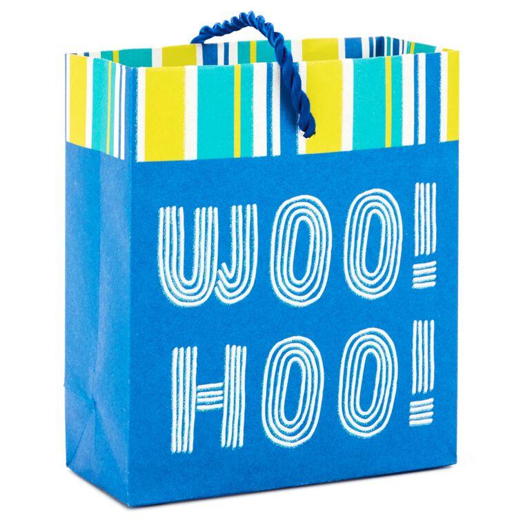 hallmark Woo Hoo Gift Card Holder Mini Bag 4.5"