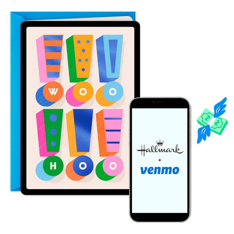 hallmark Woo Hoo Venmo Congratulations Card