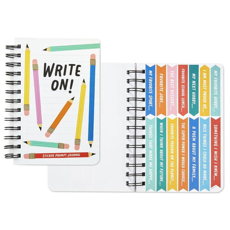 Hallmark Write On Prompted Journal With Stickers
