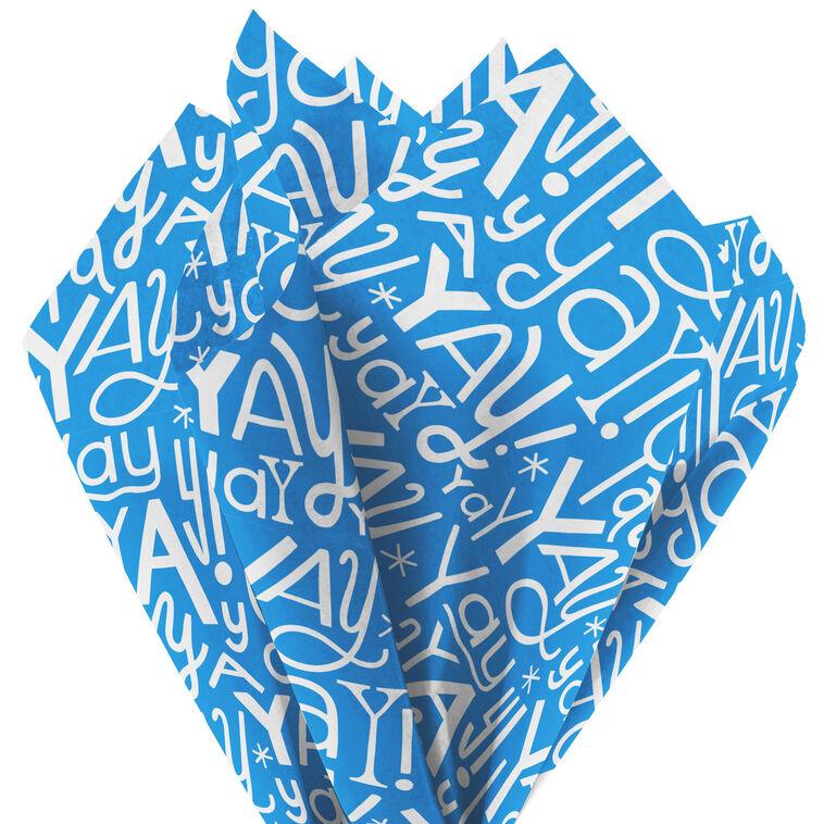 Hallmark Yay Doodles On Blue Tissue Paper 6 Sheets