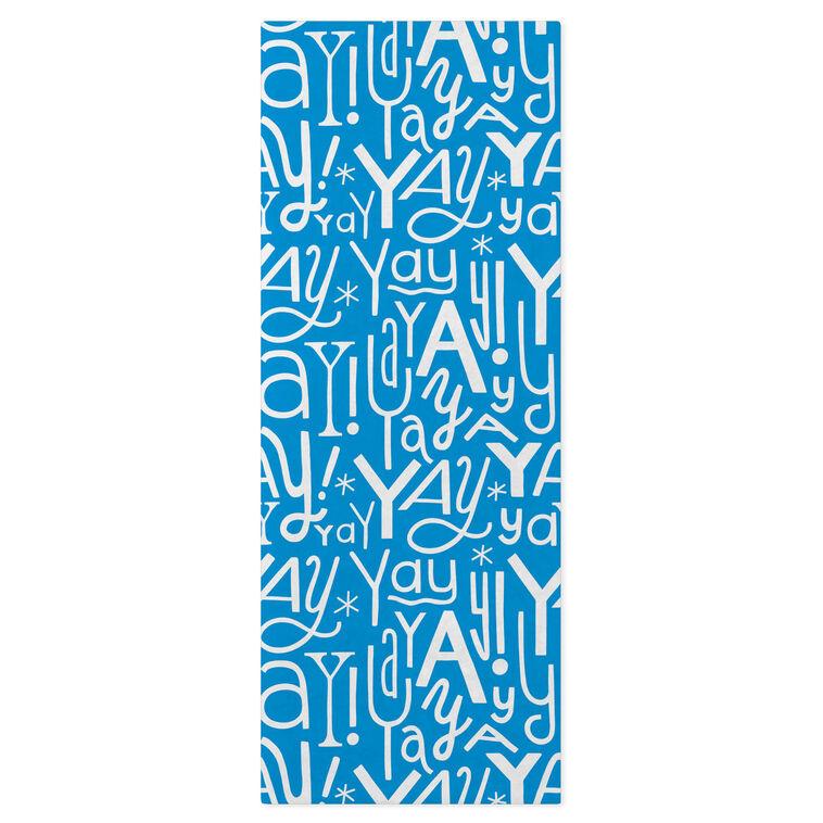 hallmark Yay Doodles on Blue Tissue Paper 6 Sheets