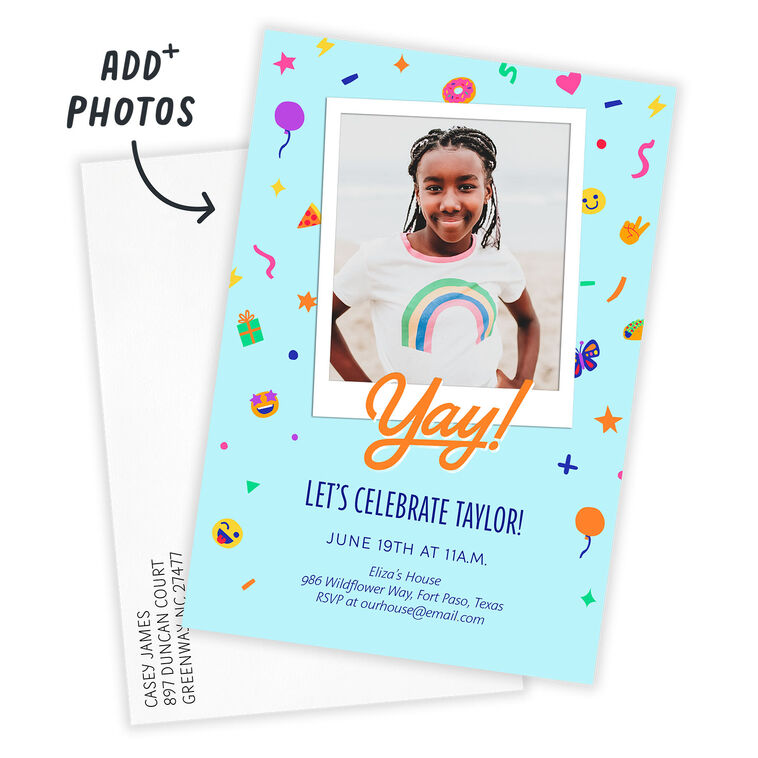 Hallmark Yay Icons Party Invitation