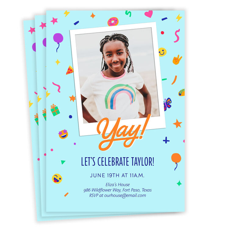 hallmark Yay Icons Party Invitation