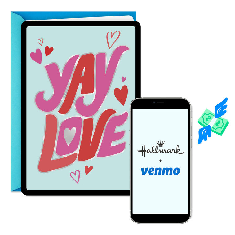 hallmark Yay Love Venmo Wedding Card