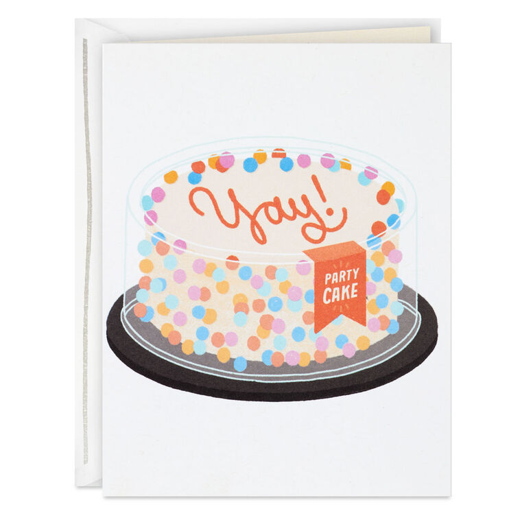 hallmark Yay Party Cake Celebration Card