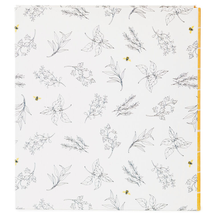 Hallmark Yellow Honeycomb Recipe Organizer Book