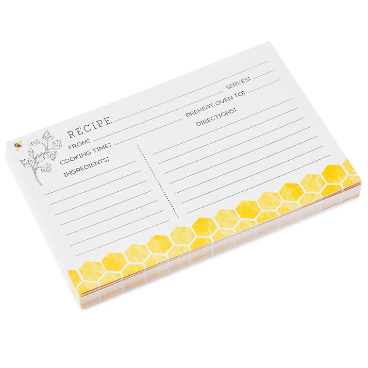 hallmark Yellow Honeycomb Recipe Refill Cards