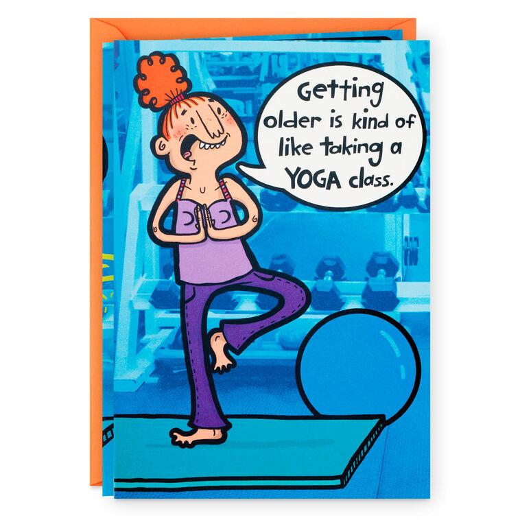 hallmark Yoga Fart Joke Funny Birthday Card