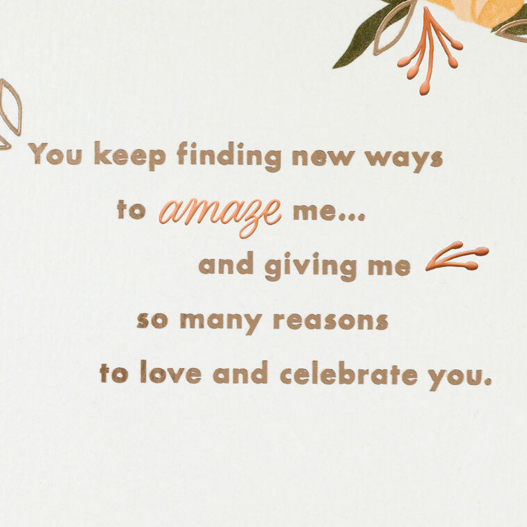 Hallmark You Amaze Me Birthday Card For Wife