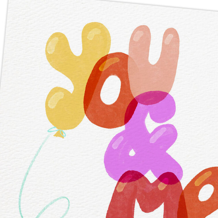 Hallmark You And Me Balloons Anniversary Card