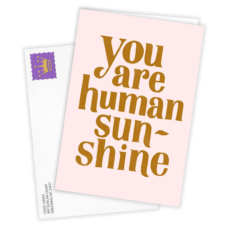 Hallmark You Are Human Sunshine Custom Card
