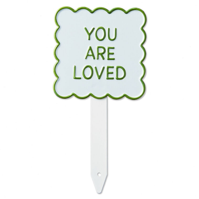 hallmark You Are Loved Garden Stake 6"