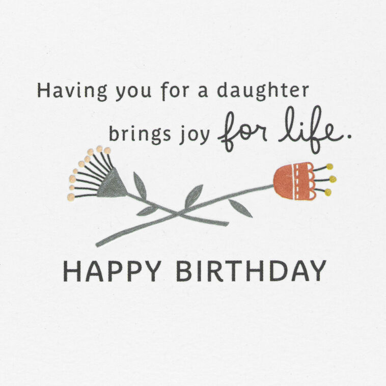 Hallmark You Bring Joy Birthday Card For Daughter