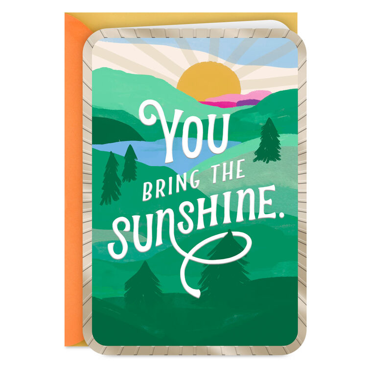 hallmark You Bring the Sunshine Friendship Card