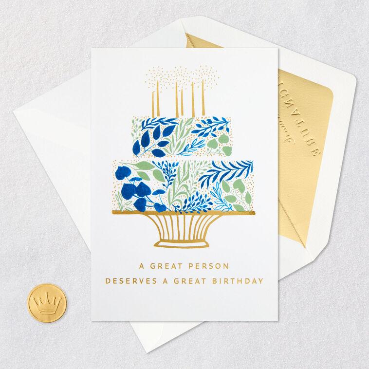 Hallmark You Deserve A Great Day Birthday Card