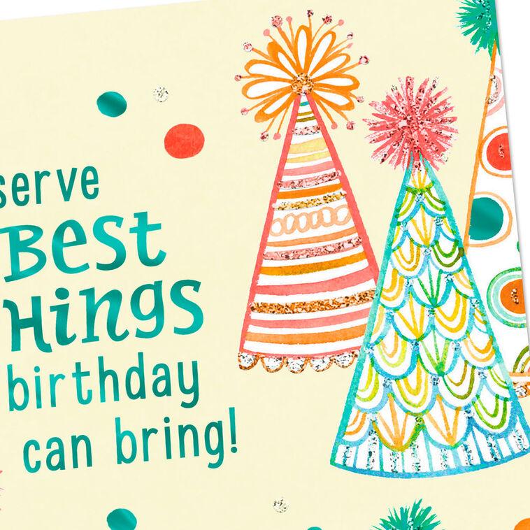 Hallmark You Deserve The Best Birthday Card