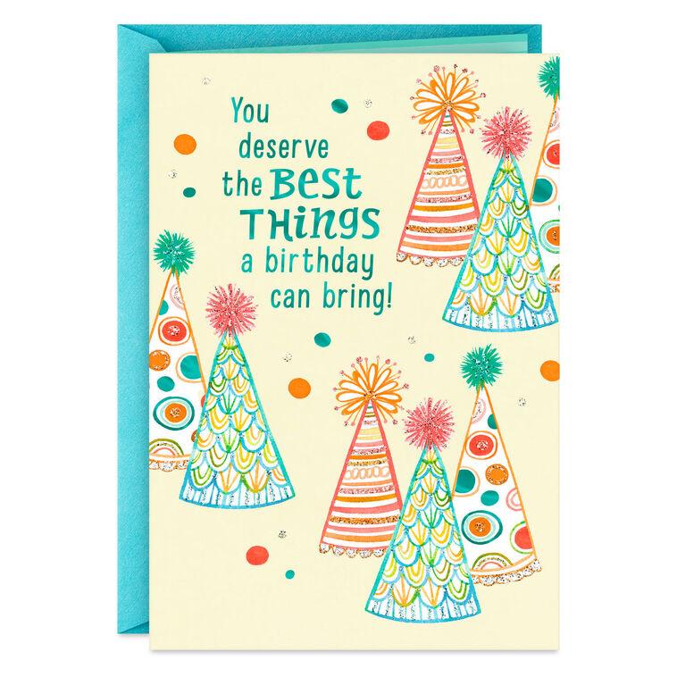 hallmark You Deserve the Best Birthday Card