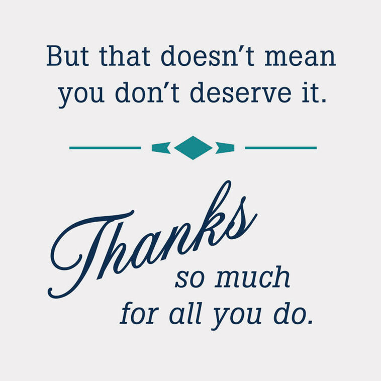 Hallmark You Deserve The Glory Thank You Card