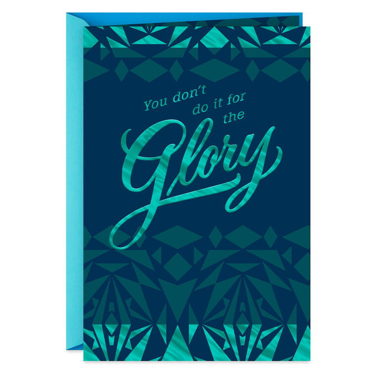hallmark You Deserve the Glory Thank You Card