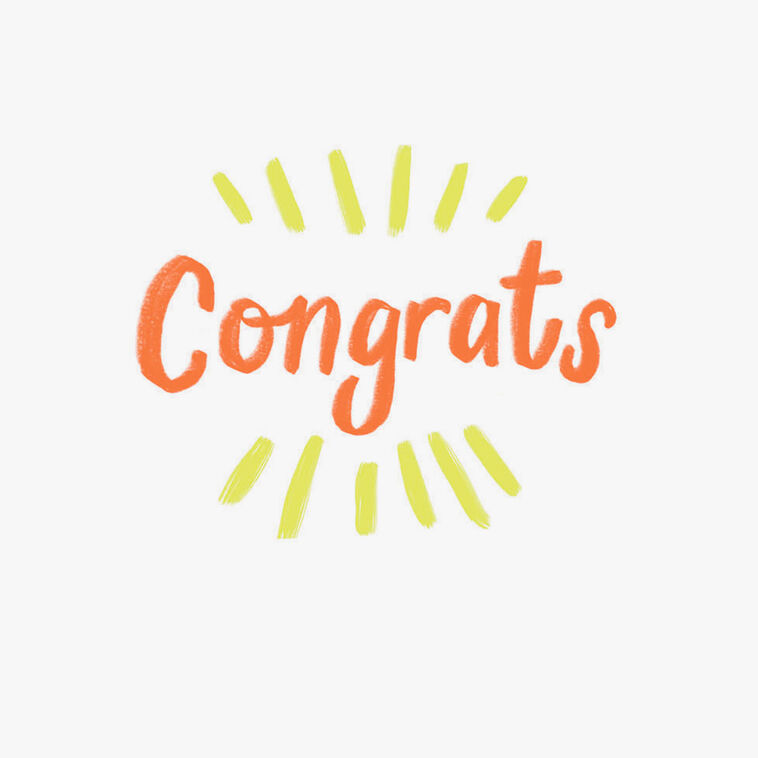 Hallmark You Did It Congratulations Card