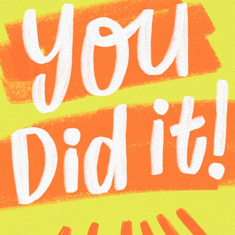 Hallmark You Did It Congratulations Card