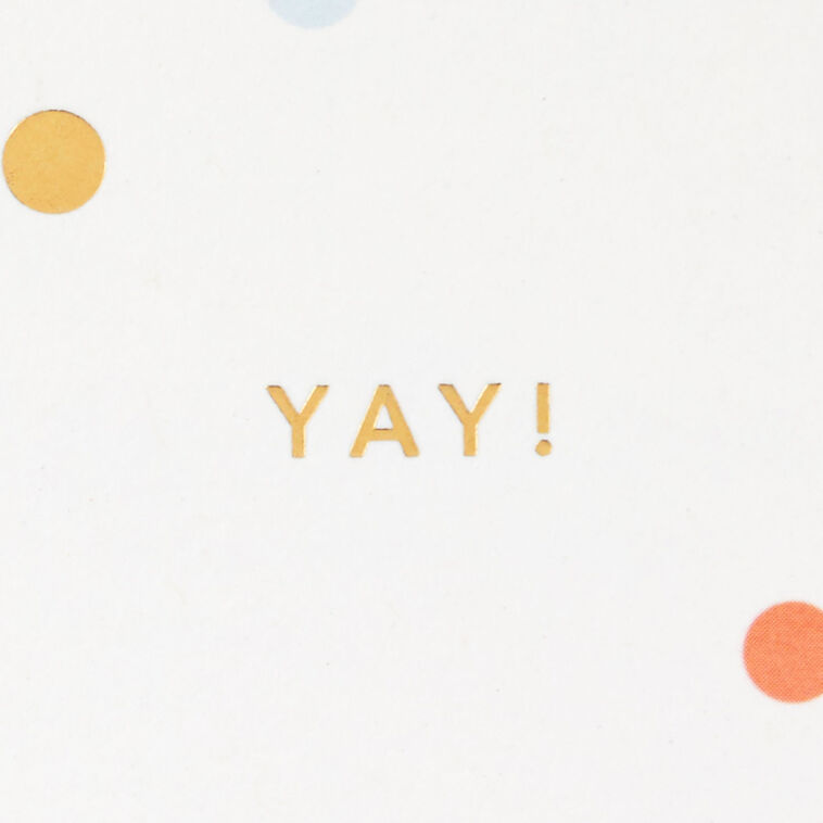 Hallmark You Did It Embossed Congratulations Card