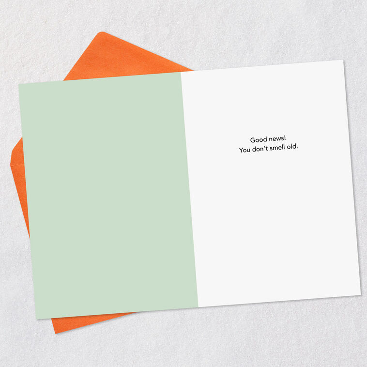 Hallmark You Don't Smell Old Funny Birthday Card