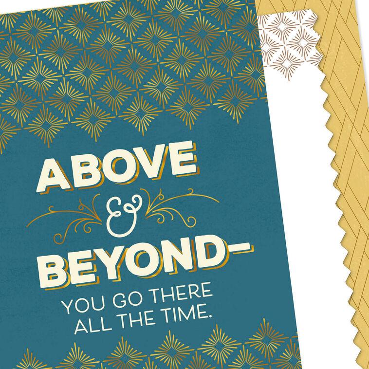 Hallmark You Go Above And Beyond Thank-You Card