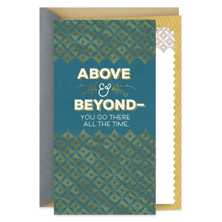 hallmark You Go Above and Beyond Thank-You Card