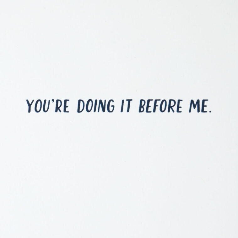 Hallmark You Go First Funny 70th Birthday Card
