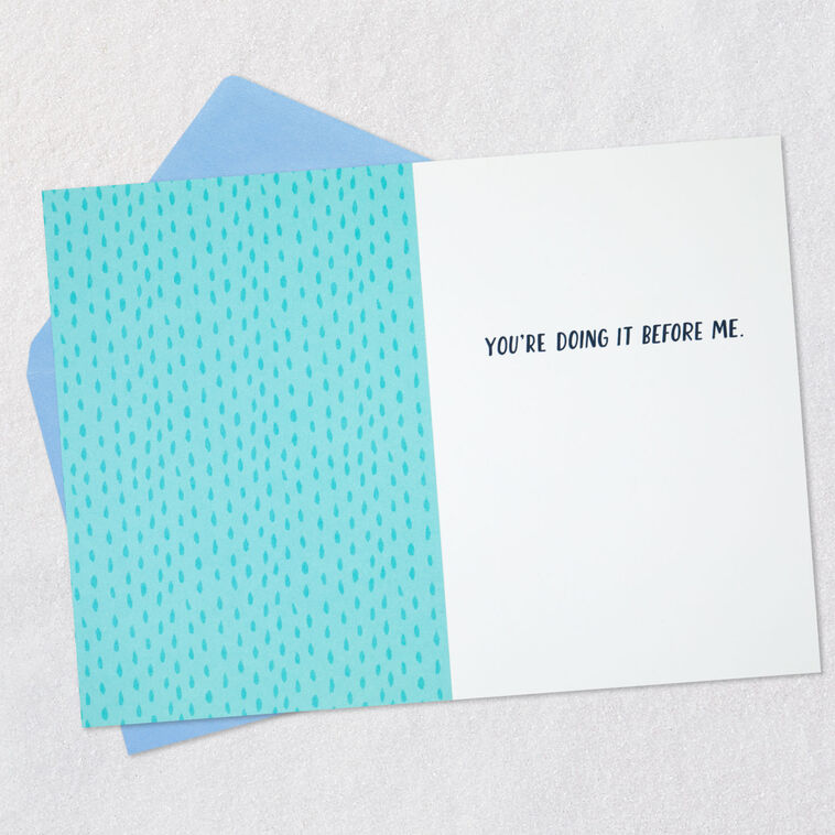Hallmark You Go First Funny 70th Birthday Card