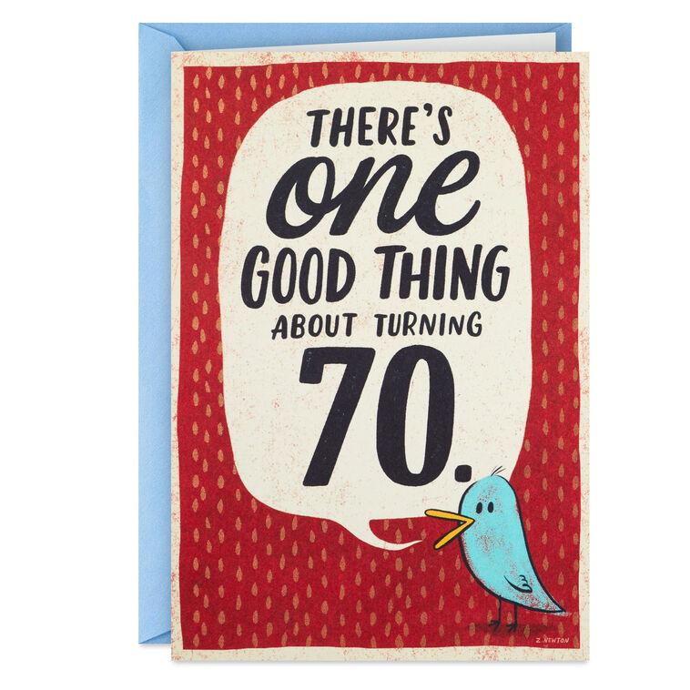 hallmark You Go First Funny 70th Birthday Card