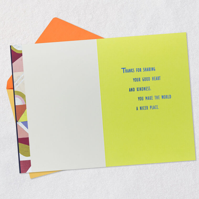 Hallmark You Have A Good Heart Thank You Card