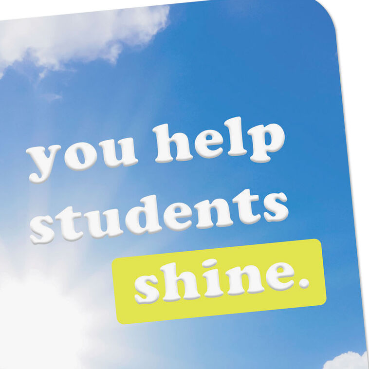 Hallmark You Help Students Shine Thank You Card