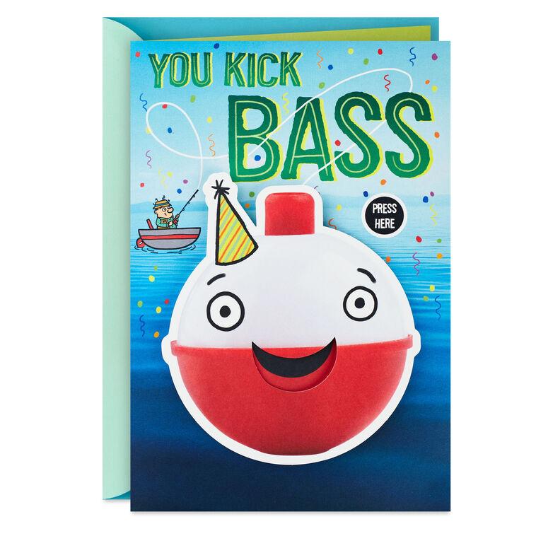 hallmark You Kick Bass Funny Musical Birthday Card