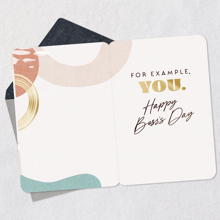 Hallmark You Lead By Example Boss's Day Card