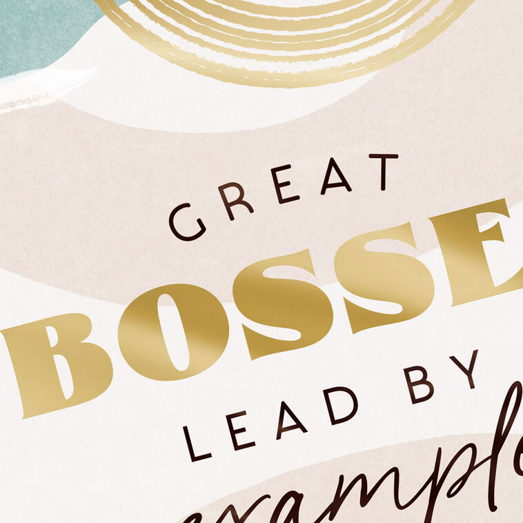 Hallmark You Lead By Example Boss's Day Card