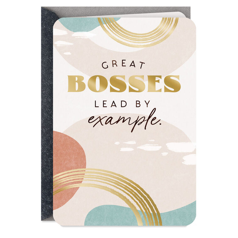 hallmark You Lead By Example Boss's Day Card