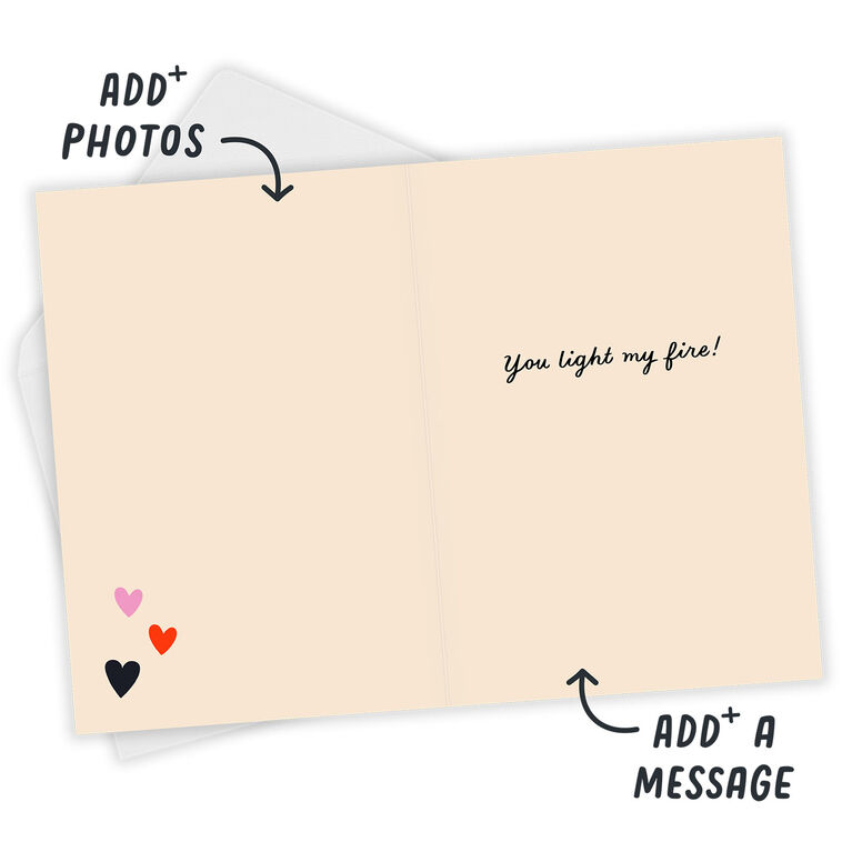 Hallmark You Light My Fire Custom Love Card