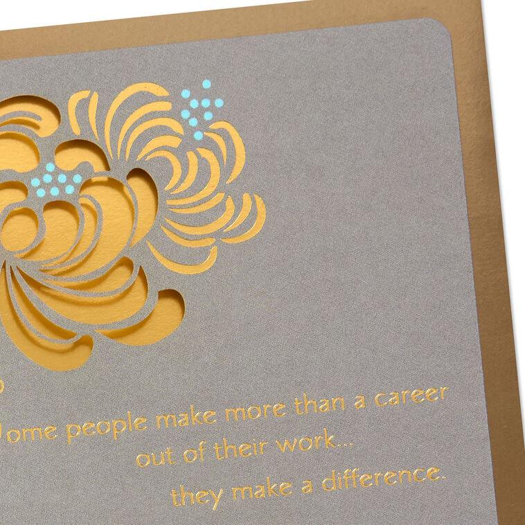 Hallmark You Made A Difference Retirement Card