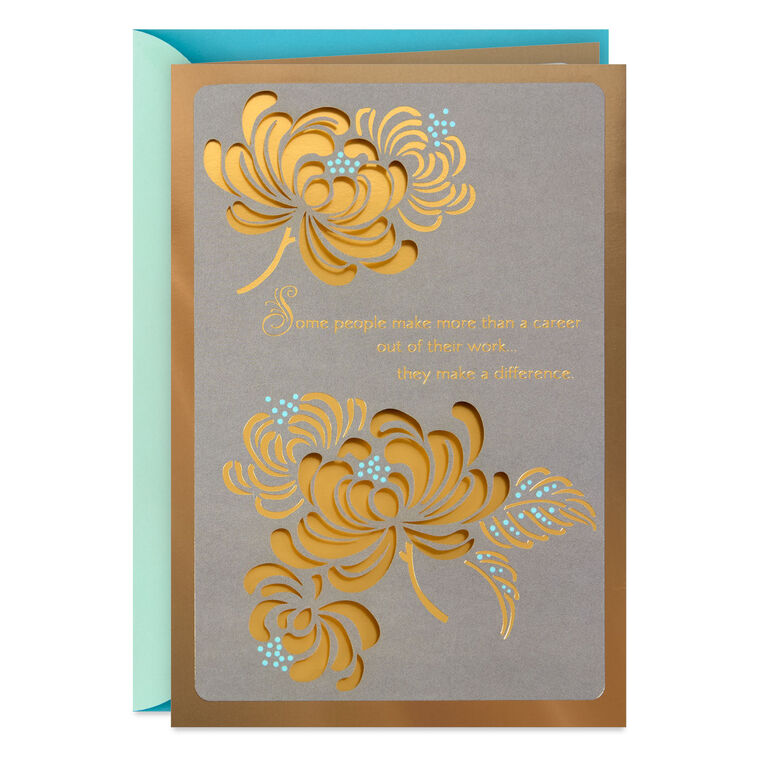 hallmark You Made a Difference Retirement Card