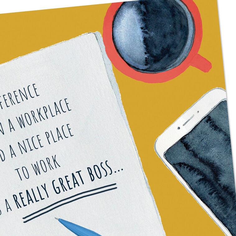 Hallmark You Make A Difference Boss's Day Card
