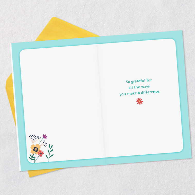 Hallmark You Make A Difference Thank You Card