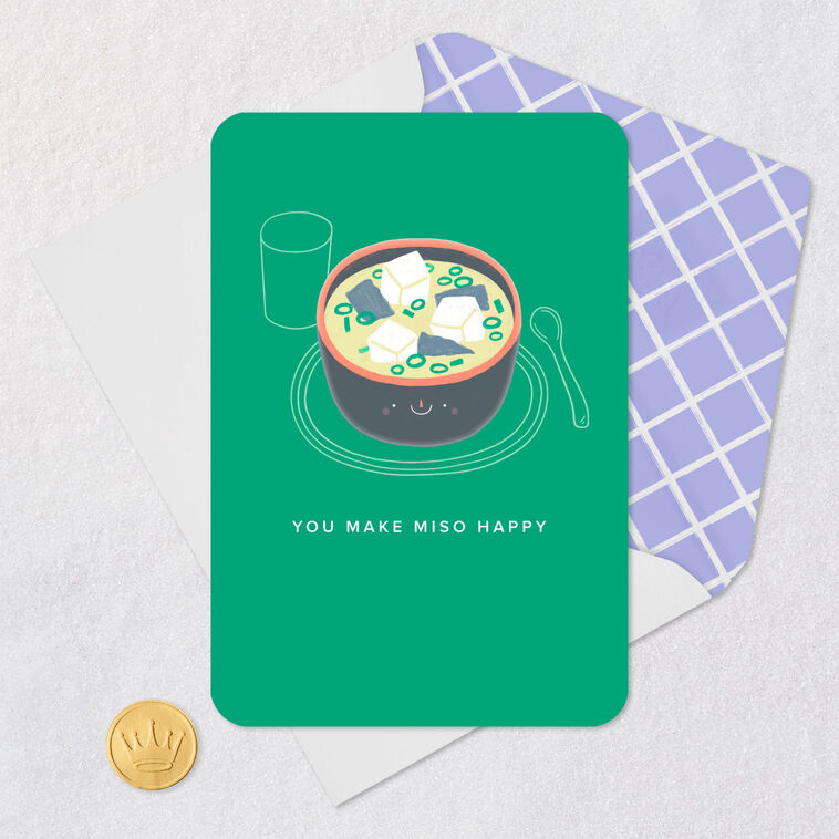 Hallmark You Make Miso Happy Blank Card