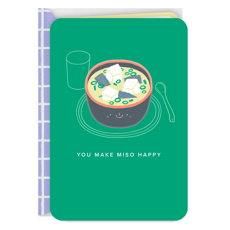 hallmark You Make Miso Happy Blank Card
