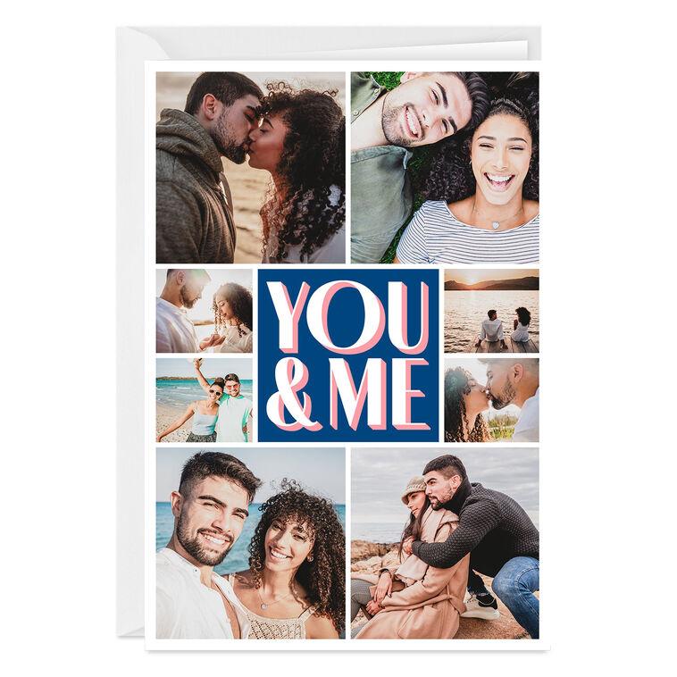 hallmark You & Me Photo Collage Custom Love Card