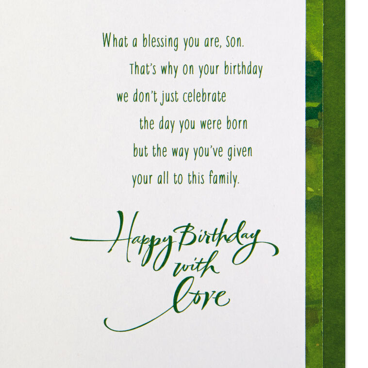 Hallmark You're A Blessing Birthday Card For Son