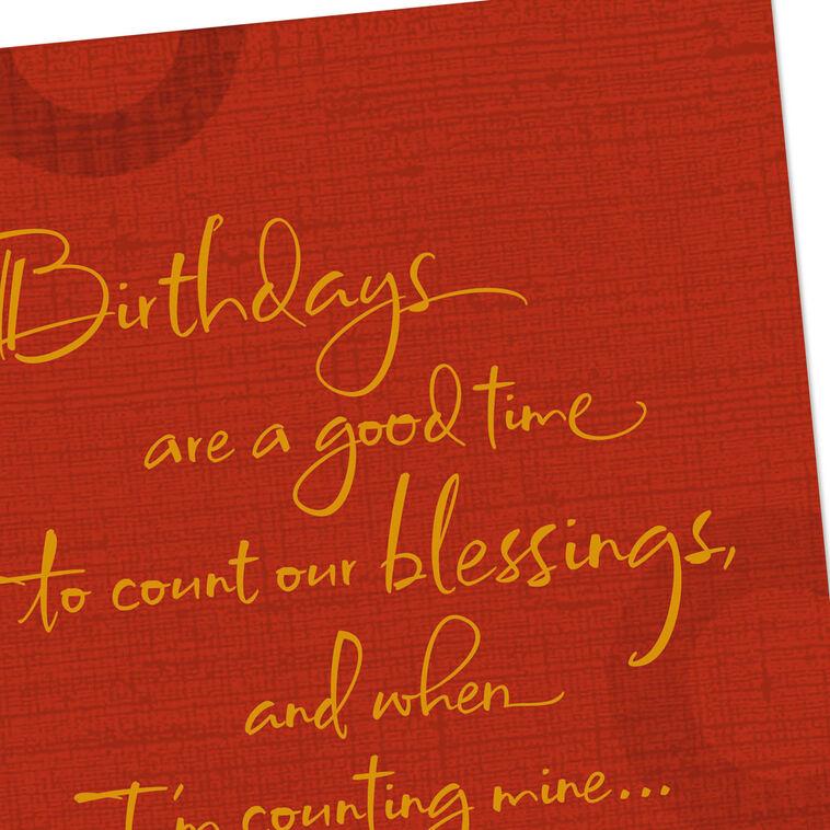 Hallmark You're A Blessing To Me Birthday Card