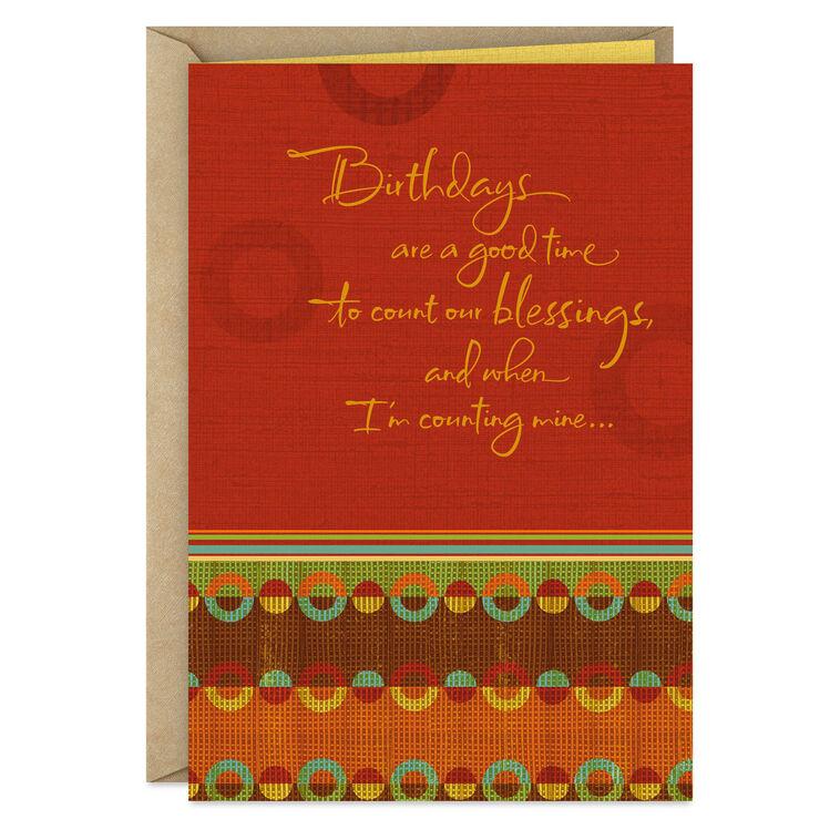 hallmark You're a Blessing to Me Birthday Card
