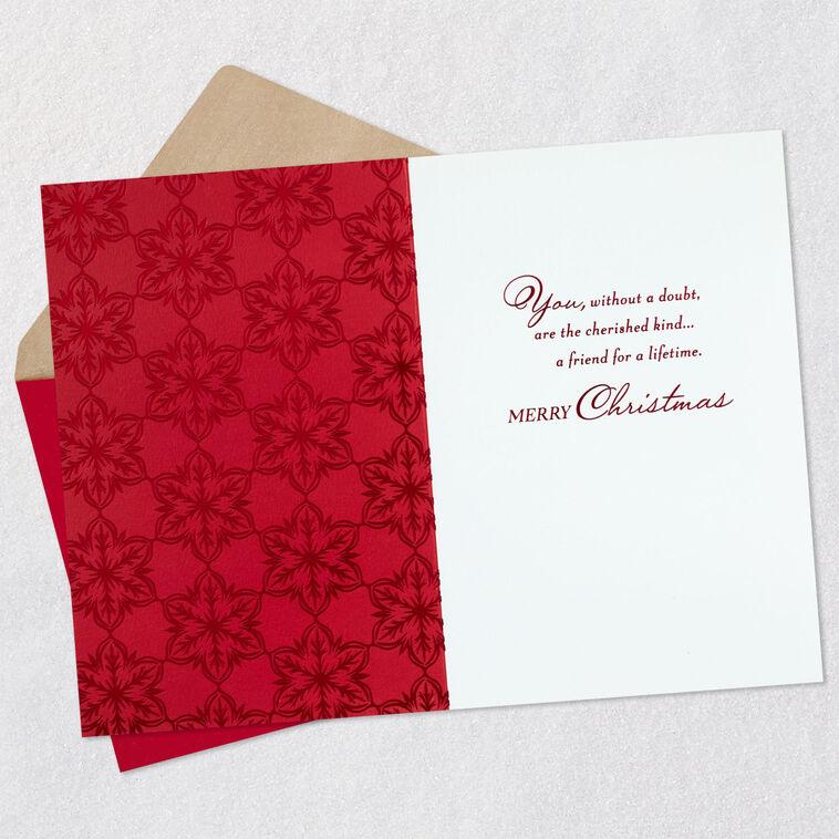 Hallmark You're A Cherished Friend Christmas Card